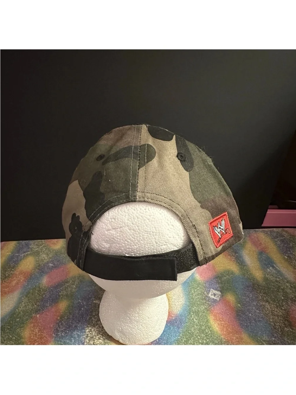 WWE Black & Camo Wrestlers Patch Baseball Cap